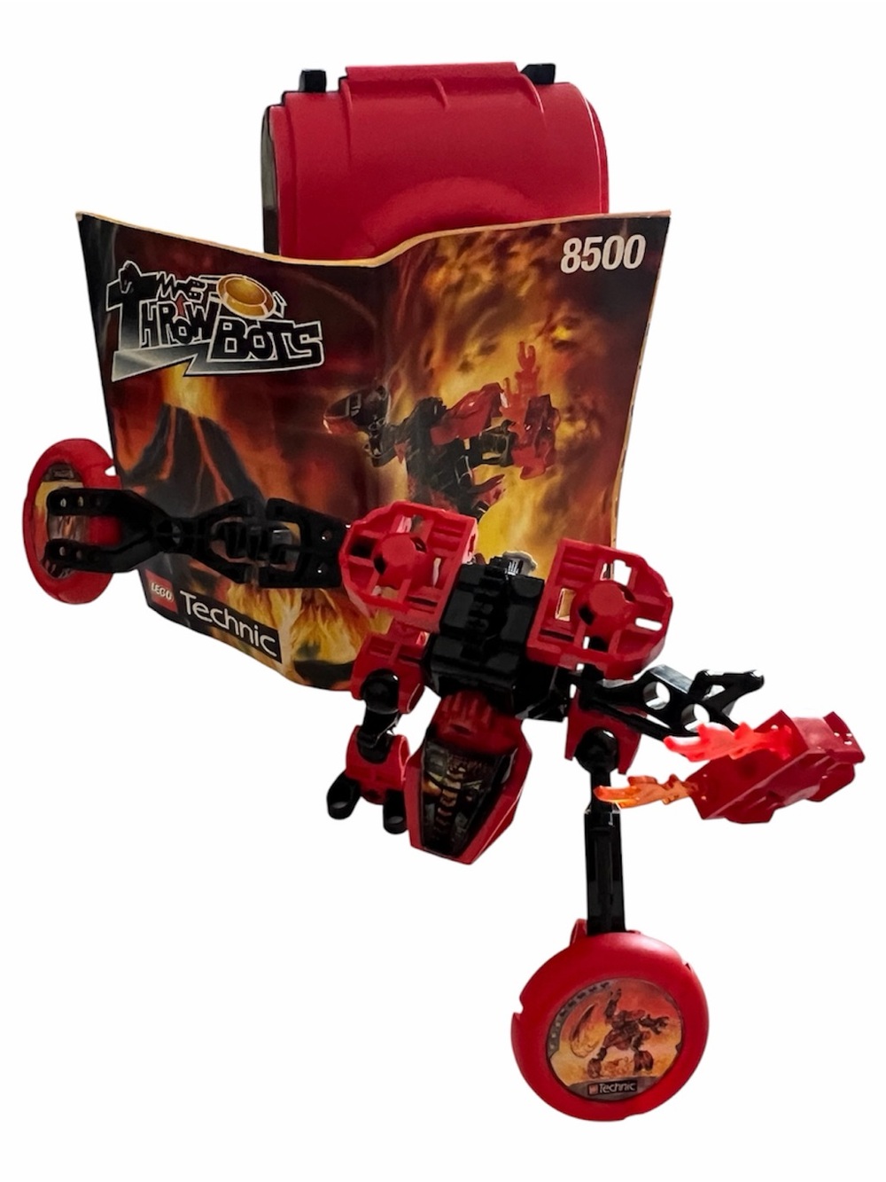 35 Technics Red and Black ThrowBots 8500 Action Figure Playset